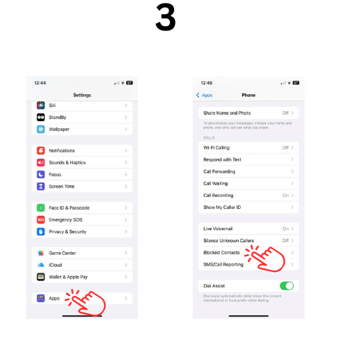 How to See Blocked Numbers on iPhone Look for "Blocked Contacts