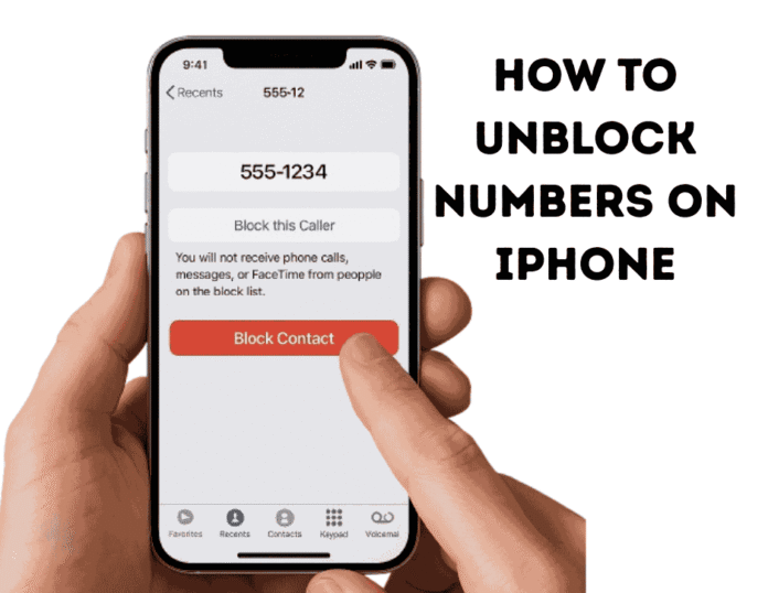 how to unblock numbers on iphone