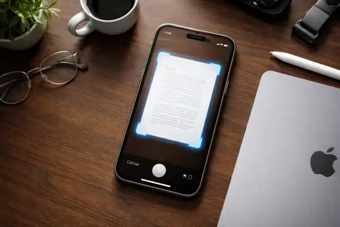 how to scan a document on iphone